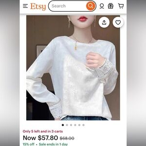 Etsy Unique Traditional Asian Blouse
